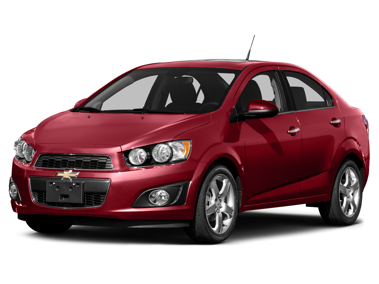 2015 Chevrolet Sonic LTZ in Black Granite Metallic — front three-quarter view