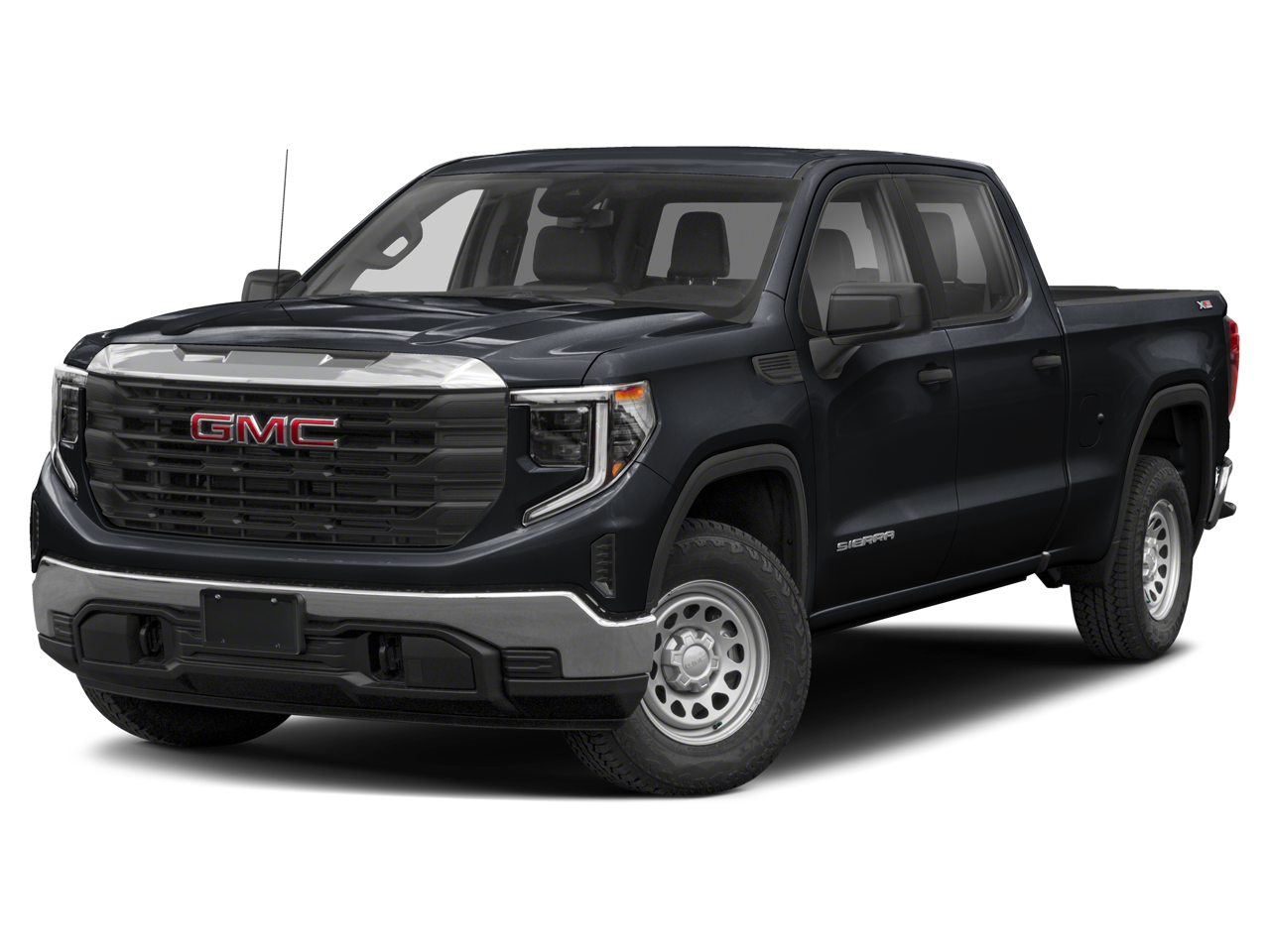 2022 GMC Sierra 1500 Elevation in Dynamic Blue Metallic — front three-quarter view