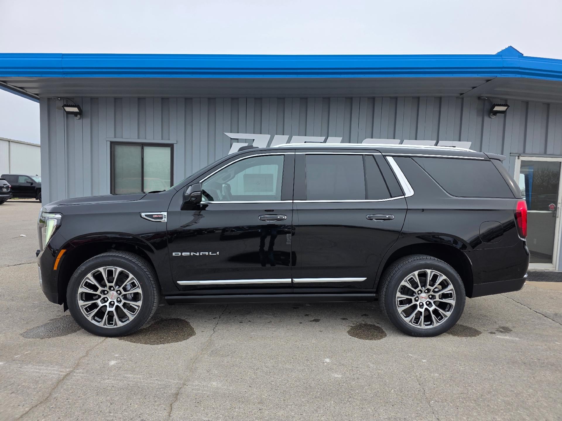 2026 GMC Yukon Denali in Onyx Black — front three-quarter view